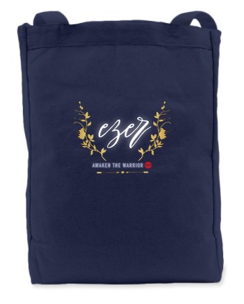 Tote with ezer red